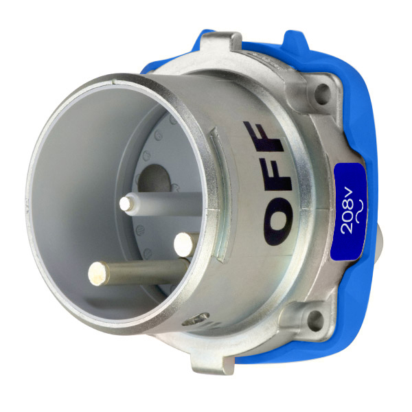 37-68232-C-K16 - DS100C INLET METAL SIZE 4 TYPE 3R 2P+G 100A 208 VAC 60 Hz NO AUX